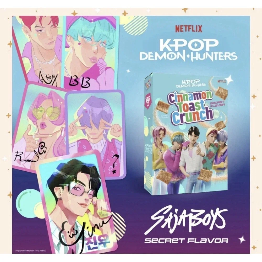 KPOP Demon Hunters Cinnamon Toast Crunch 2 Box Set Netflix Promo Limited Edition